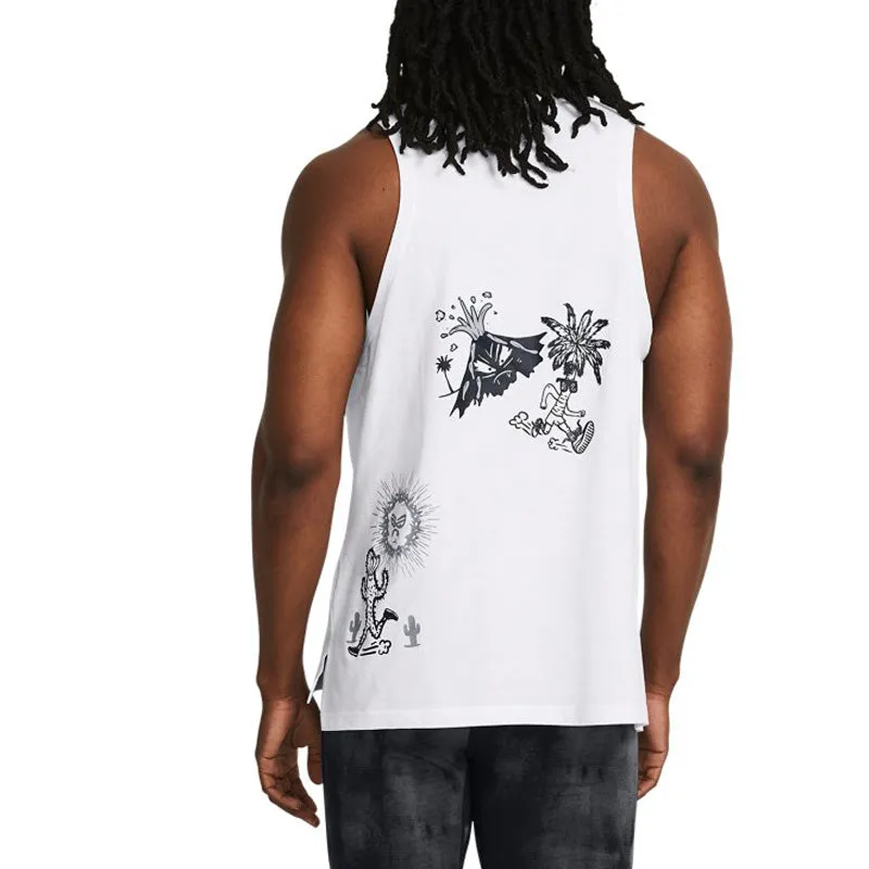 Under Armour We Run Singlet 'White' 1383413-100 sold by KicksCrew product image thumbnail 4