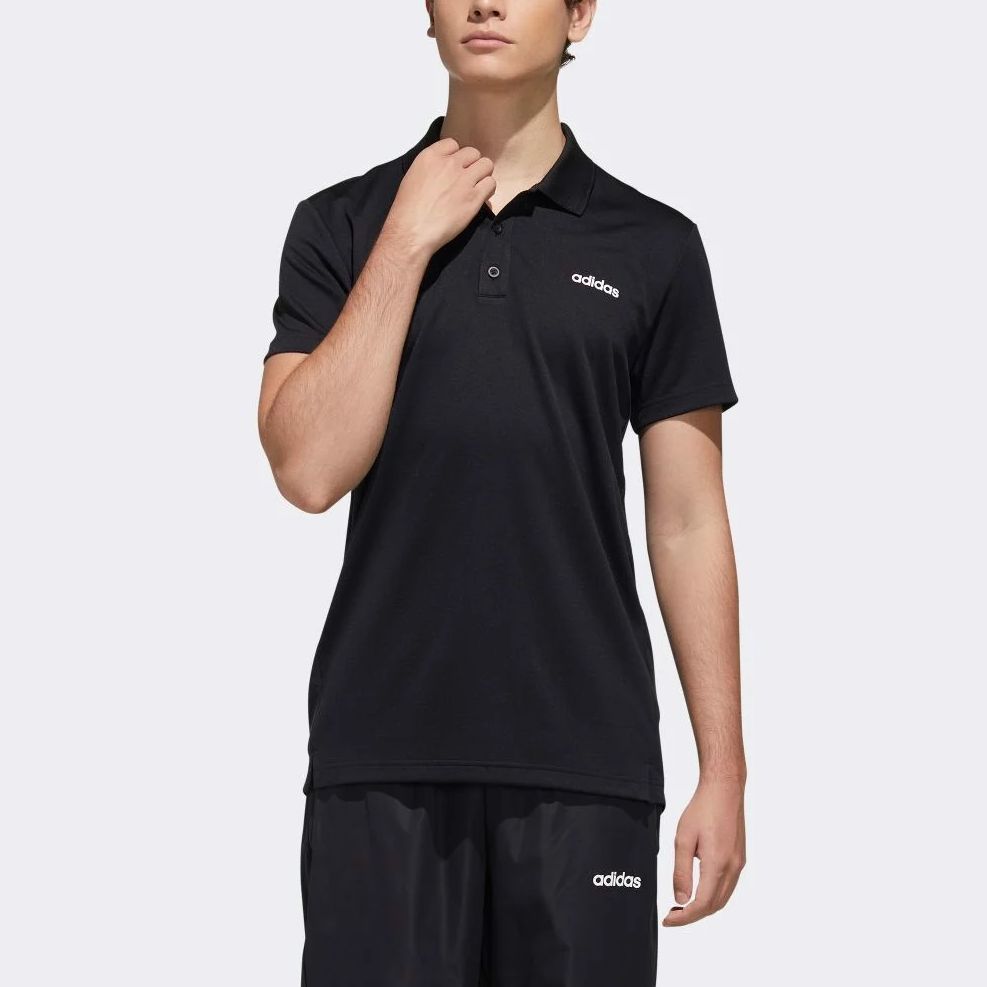 adidas Designed 2 Move Polo Tshirt 'Black White' FL0345 sold by KicksCrew product image thumbnail 3