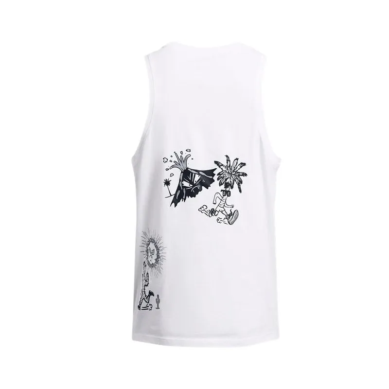 Under Armour We Run Singlet 'White' 1383413-100 sold by KicksCrew product image thumbnail 2
