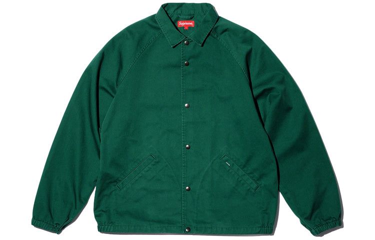 Supreme x Antihero Snap Front Twill Jacket 'Green Red' SUP-FW20-322 sold by KicksCrew