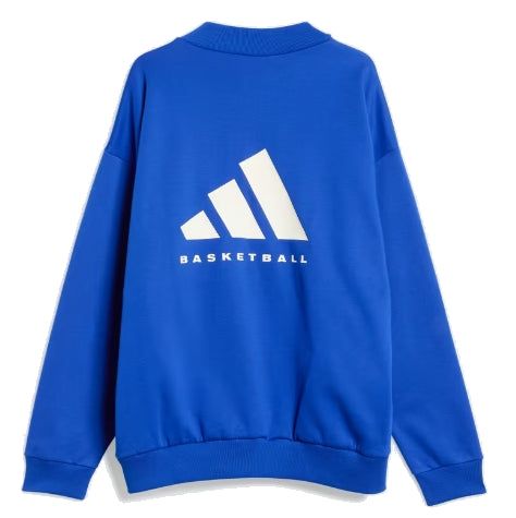 adidas Basketball Crew Sweatshirt 'Blue' IX1963 sold by KicksCrew product image thumbnail 2