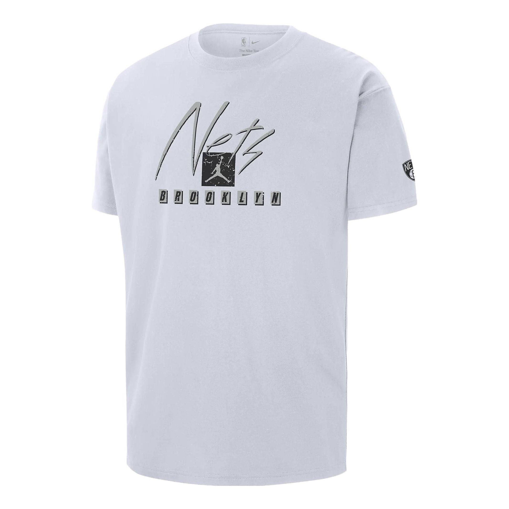 Air Jordan Brooklyn Nets Courtside Statement Edition NBA Max90 T-Shirt 'White' FN1052-100 sold by KicksCrew