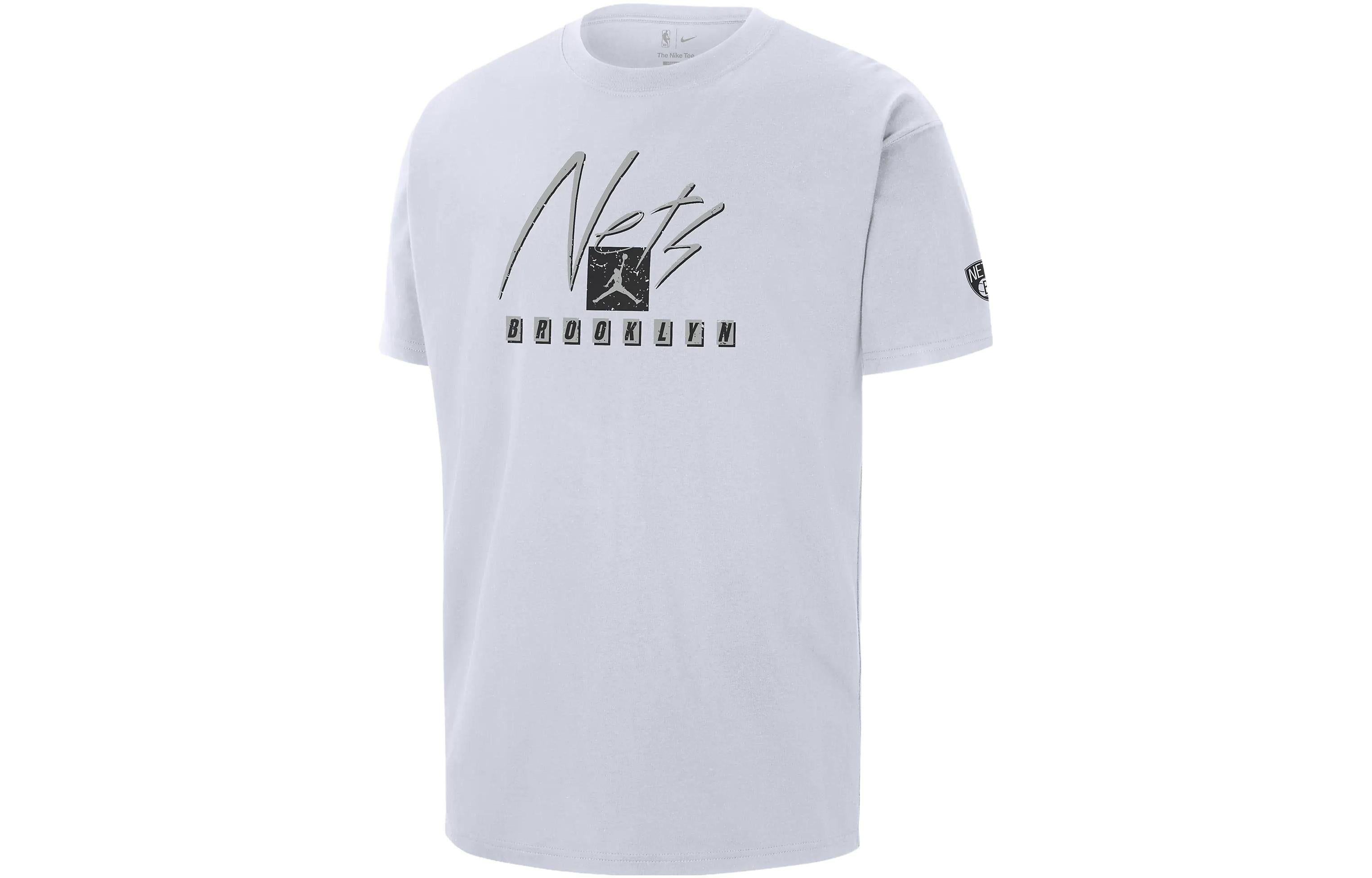 Air Jordan Brooklyn Nets Courtside Statement Edition NBA Max90 T-Shirt 'White' FN1052-100 sold by KicksCrew product image thumbnail 2