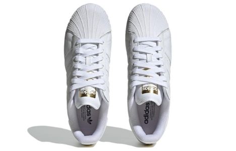 Adidas Originals Superstar XLG Shoes 'Cloud White Gold Metallic' ID4655 sold by KicksCrew