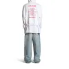 Balenciaga Music Archive Series Connected Zip Up Medium Fit Hoodie 'Light Grey Red' 744457TQVA61561 sold by KicksCrew