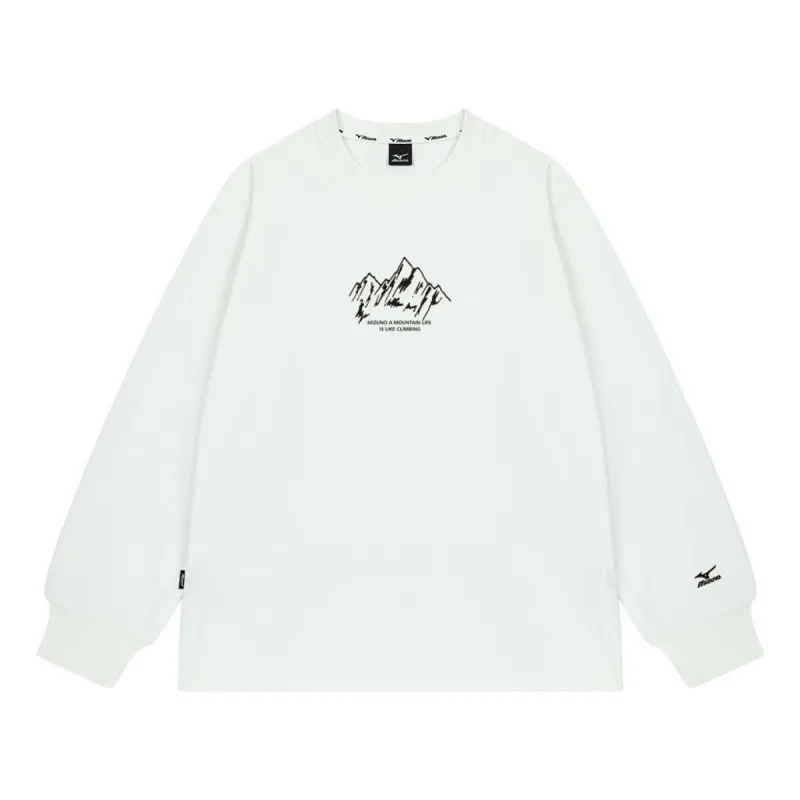 Mizuno Graphic Casual Sweater 'White' A2CA2A07 sold by KicksCrew
