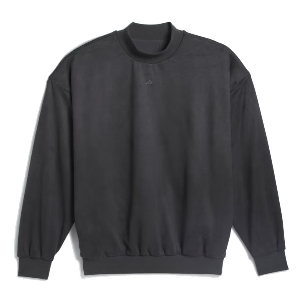 Adidas Basketball Sueded Crew Sweatshirt 'Carbon' IN7696 sold by KicksCrew