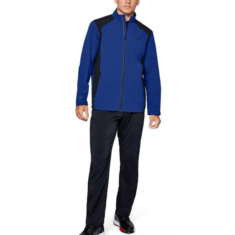 Under Armour Portrush Rain Logo Jacket 'Royal Blue' 1352108-400 sold by KicksCrew product image thumbnail 3