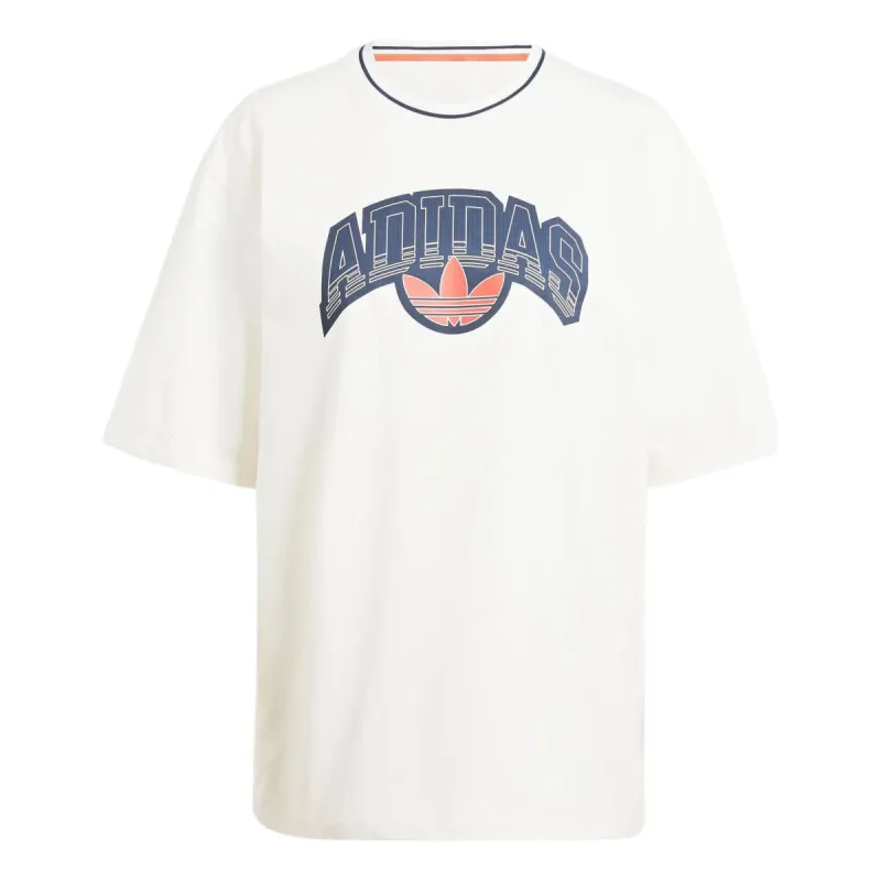 (WMNS) adidas Big Logo Graphic T-shirt 'White' IU2491 sold by KicksCrew