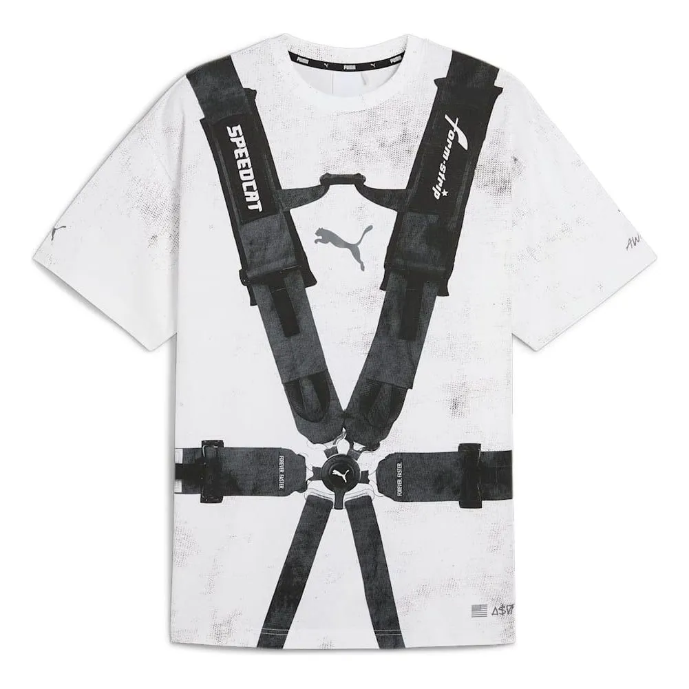 PUMA x A$AP ROCKY Seatbelt T-shirt 'White Black' 631040-01 sold by KicksCrew