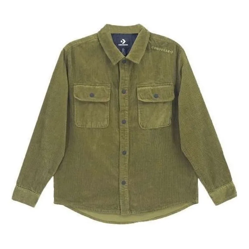 Converse Overhead Shirt Jacket 'Olive Green' 10019954-A11 sold by KicksCrew