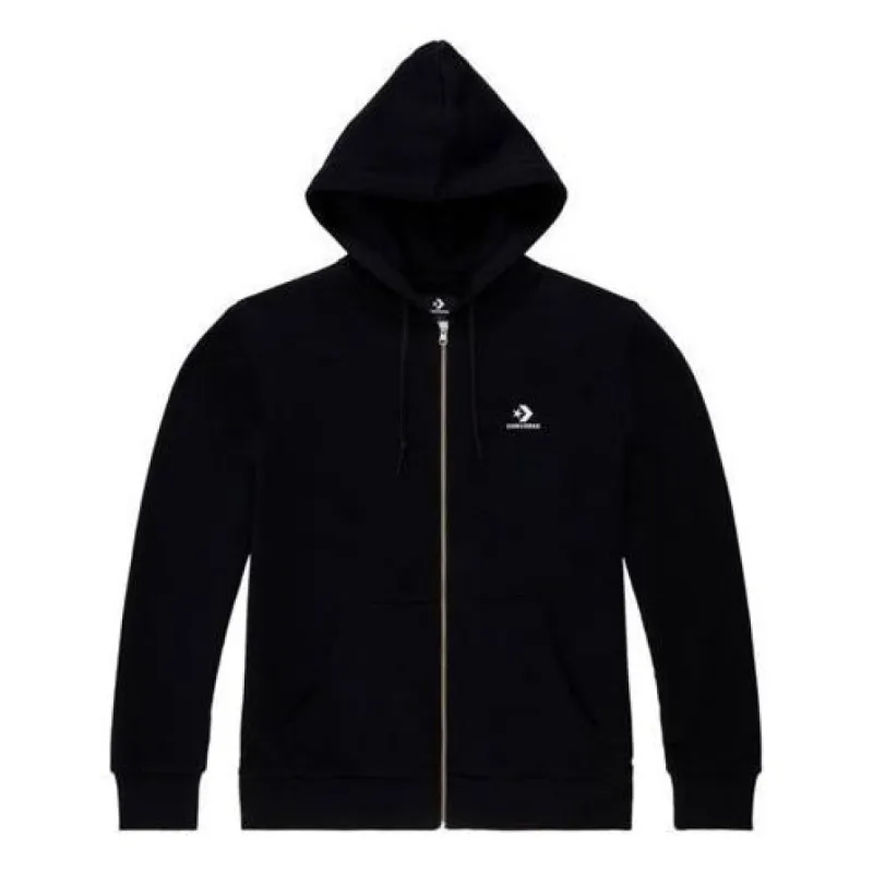 Converse Embroidered Star Chevron Full-Zip Hoodie 'Black' 10019922-A01 sold by KicksCrew
