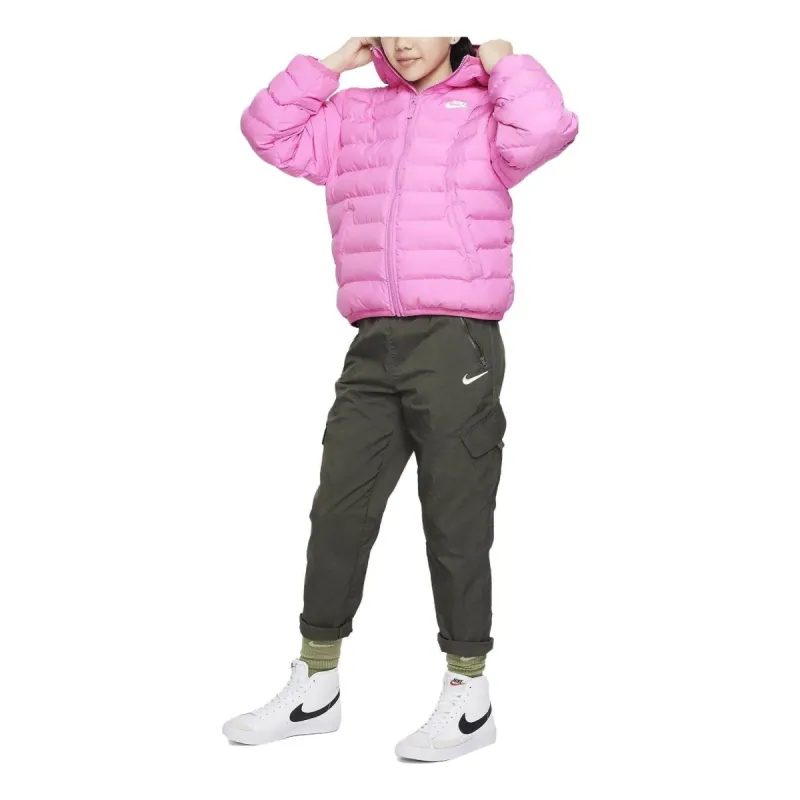 (GS) Nike Sportswear Lightweight Synthetic Fill Loose Hooded Jacket 'Pink' FD2845-675 sold by KicksCrew