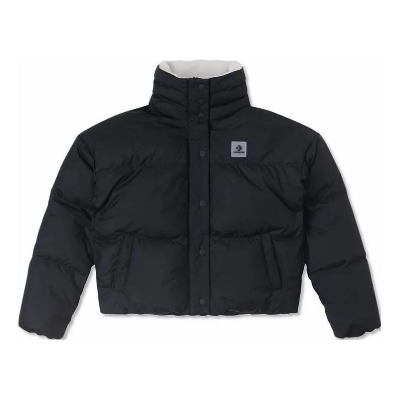 (WMNS) Converse Short Down Puffer Jacket 'Black' 10025204-A01 sold by KicksCrew