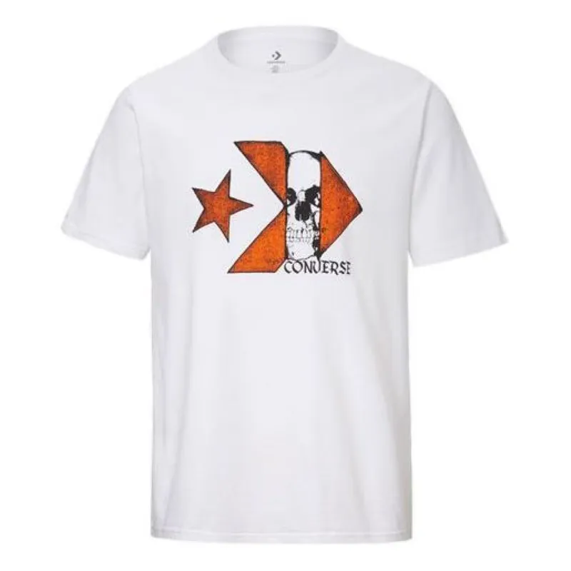 Converse Chuck Taylor Skull Logo Short Sleeve T-Shirt 'White' 10019893-A03 sold by KicksCrew