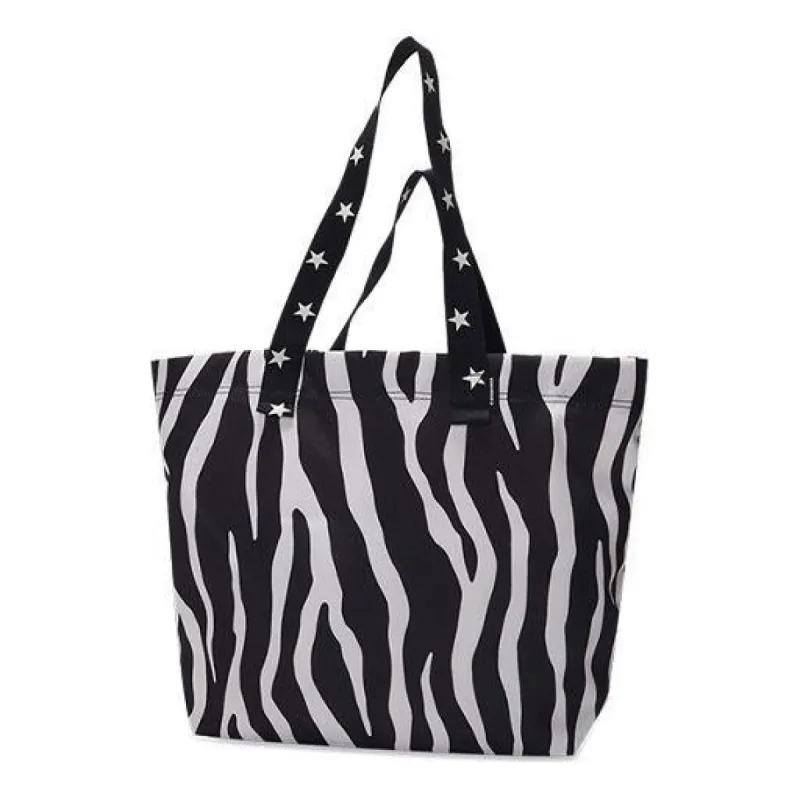 Converse Canvas Tote Bag Zebra/Leopard/Star 'White Black' 10019884-001 sold by KicksCrew