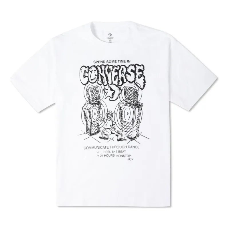 Converse Nonstop Joy Graphic T-Shirt 'White' 10023464-A01 sold by KicksCrew