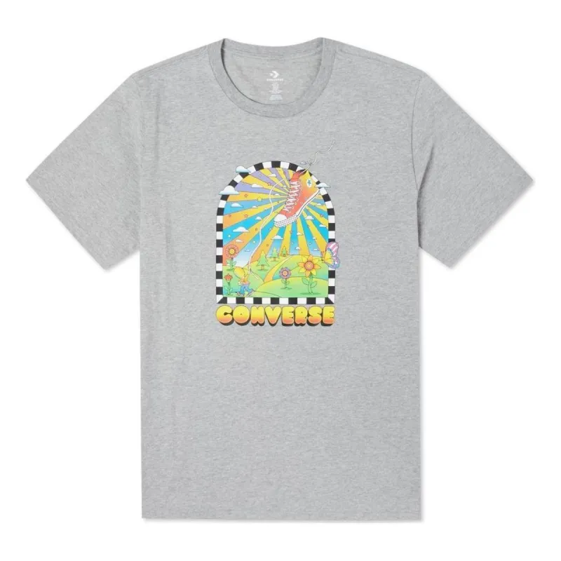 Converse New Heights Graphic T-Shirt 'Grey' 10023461-A03 sold by KicksCrew