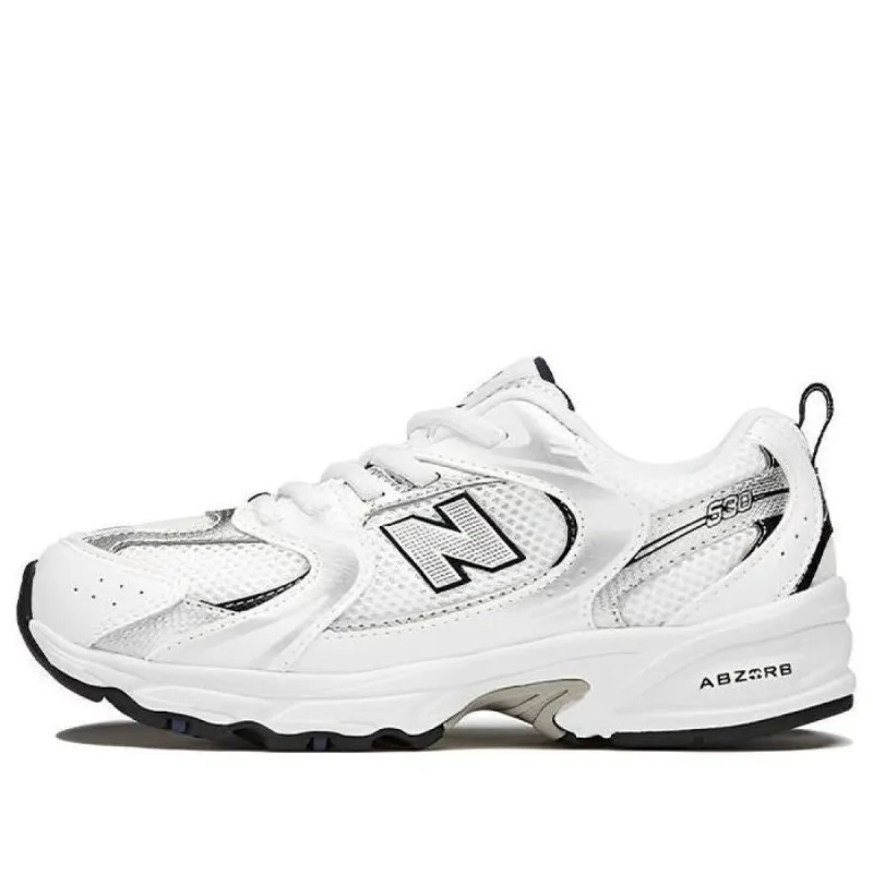 (PS) New Balance 530 Bungee Shoes 'White Silver Black' PZ530SB1 sold by KicksCrew