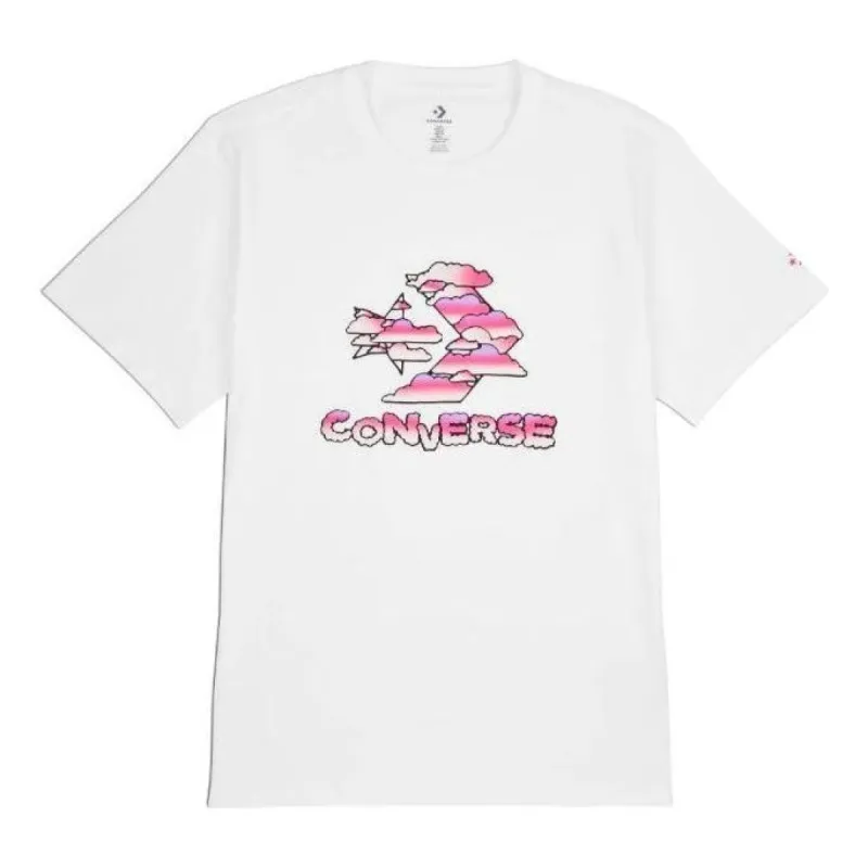 Converse Star Chevron Clouds Graphic T-Shirt 'White' 10024587-A03 sold by KicksCrew