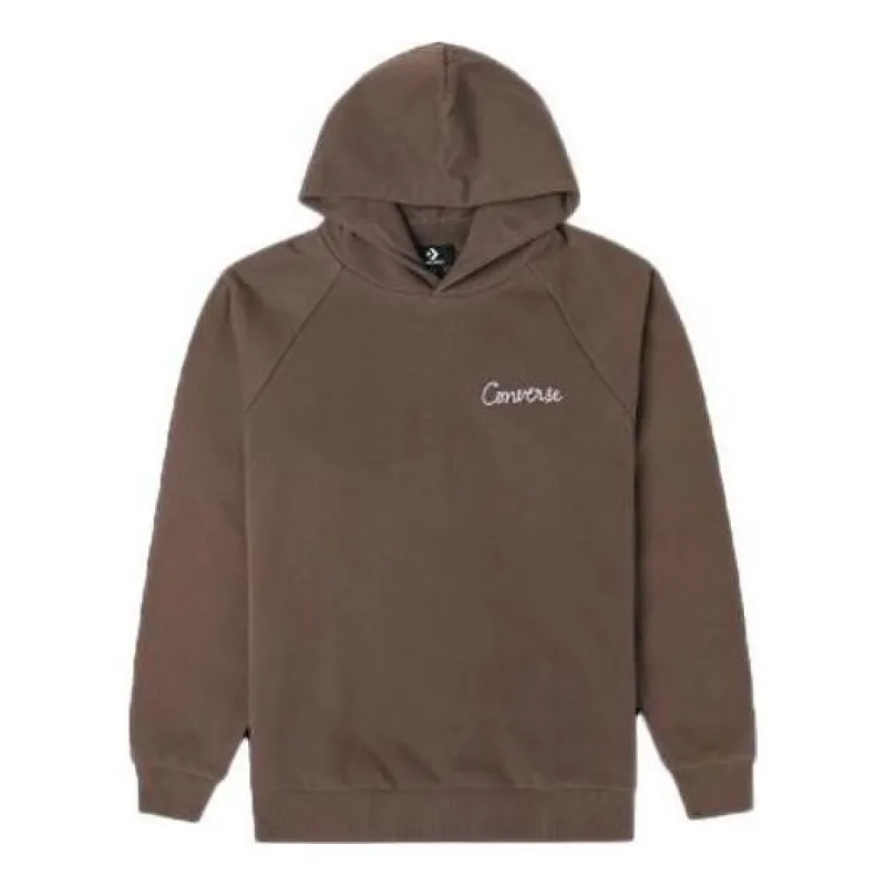 Converse Raglan Elevated Hoodie 'Brown' 10024580-A03 sold by KicksCrew