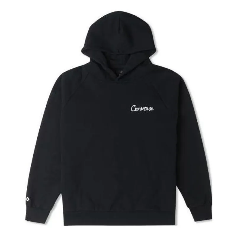 Converse Raglan Elevated Hoodie 'Black' 10024580-A01 sold by KicksCrew