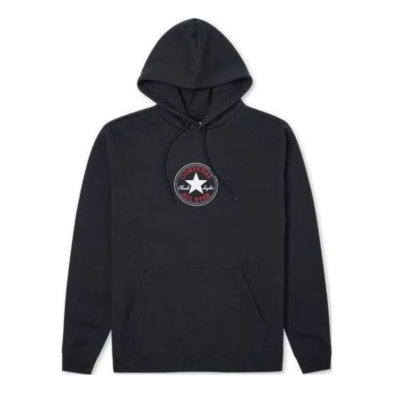 Converse Go-To Chuck Taylor Patch Standard Fit Pullover Hoodie 'Black' 10024504-A01 sold by KicksCrew