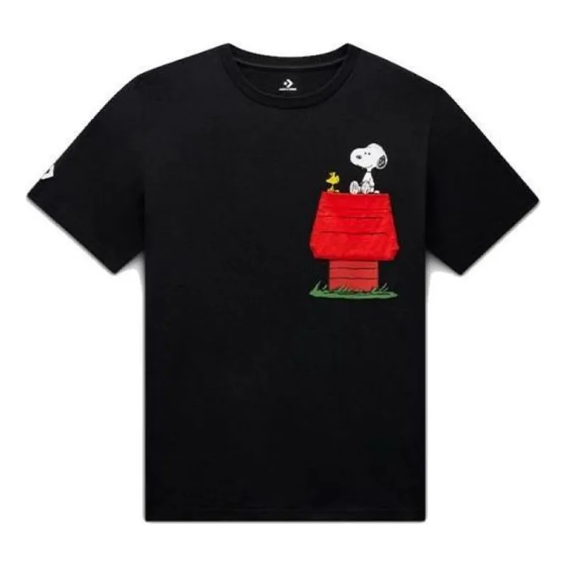 Converse x Peanuts Pocket T-Shirt 'Black' 10024374-A01 sold by KicksCrew
