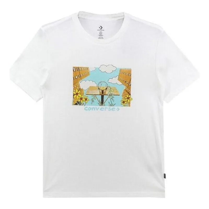 Converse Overgrown Hoops T-Shirt 'White' 10023257-A03 sold by KicksCrew