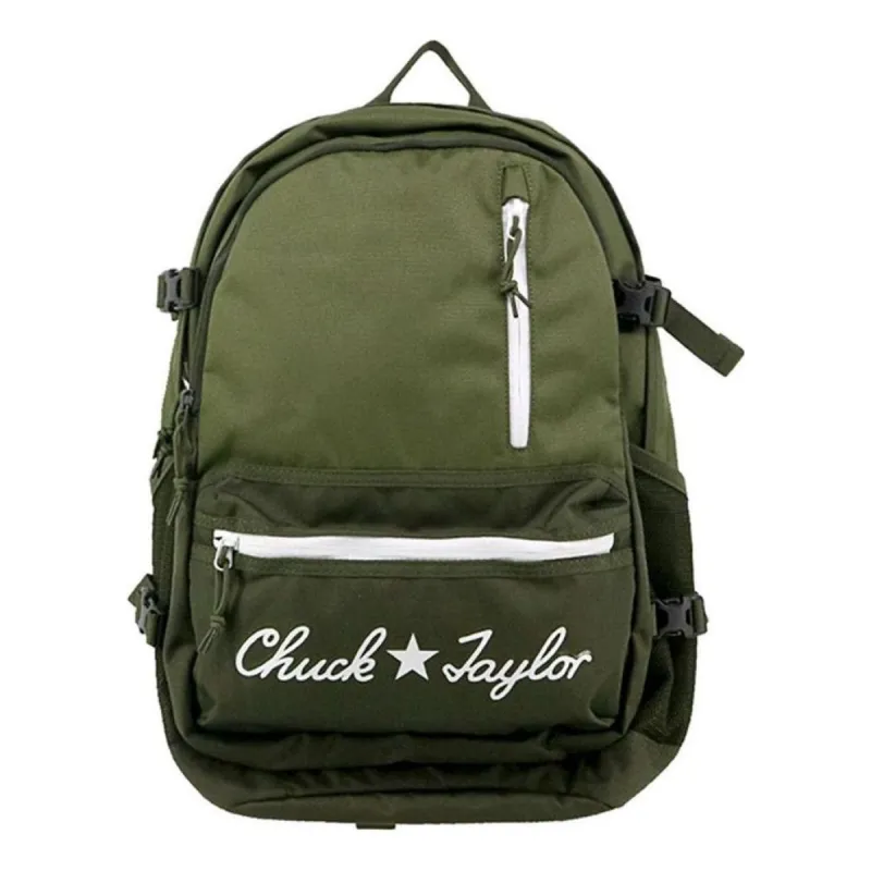 Converse Straight Edge Chuck Taylor Logo Backpack 'Olive Green' 10024295-A03 sold by KicksCrew