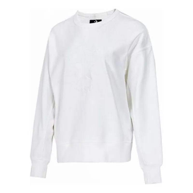 (WMNS) Converse All Star Sweatshirts 'White' 10019811-A07 sold by KicksCrew