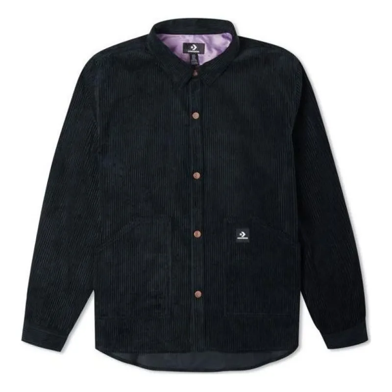 Converse Corduroy Button Shirt 'Black' 10024006-A01 sold by KicksCrew