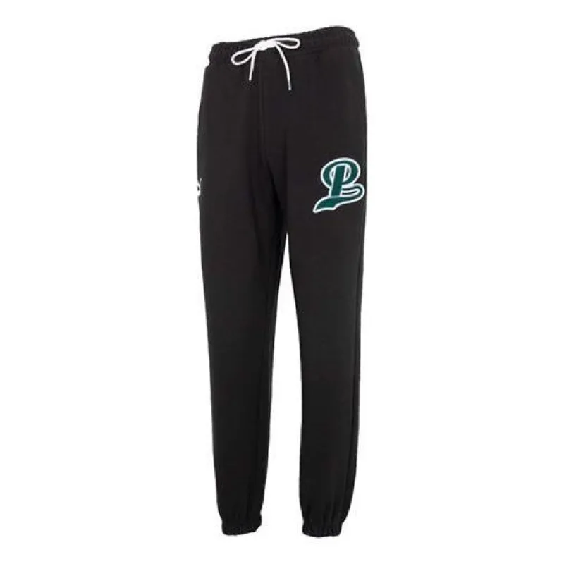 Puma Team Sweatpants 'Black Green' 539269-01 sold by KicksCrew