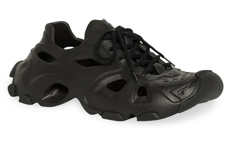 Balenciaga HD Lace Up Cut Out Sneakers 'Black' 702421W3CES1000 sold by KicksCrew product image thumbnail 2