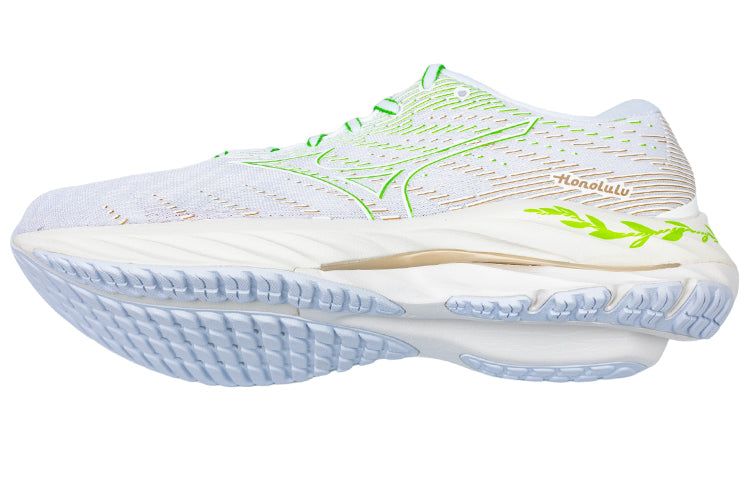 Mizuno Wave Rider 26 Sneakers 'White Green' J1GC225701 sold by KicksCrew product image thumbnail 5