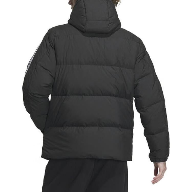 Adidas Three Stripes Puffer Down Jackets 'Black' IT8732 sold by KicksCrew product image thumbnail 3