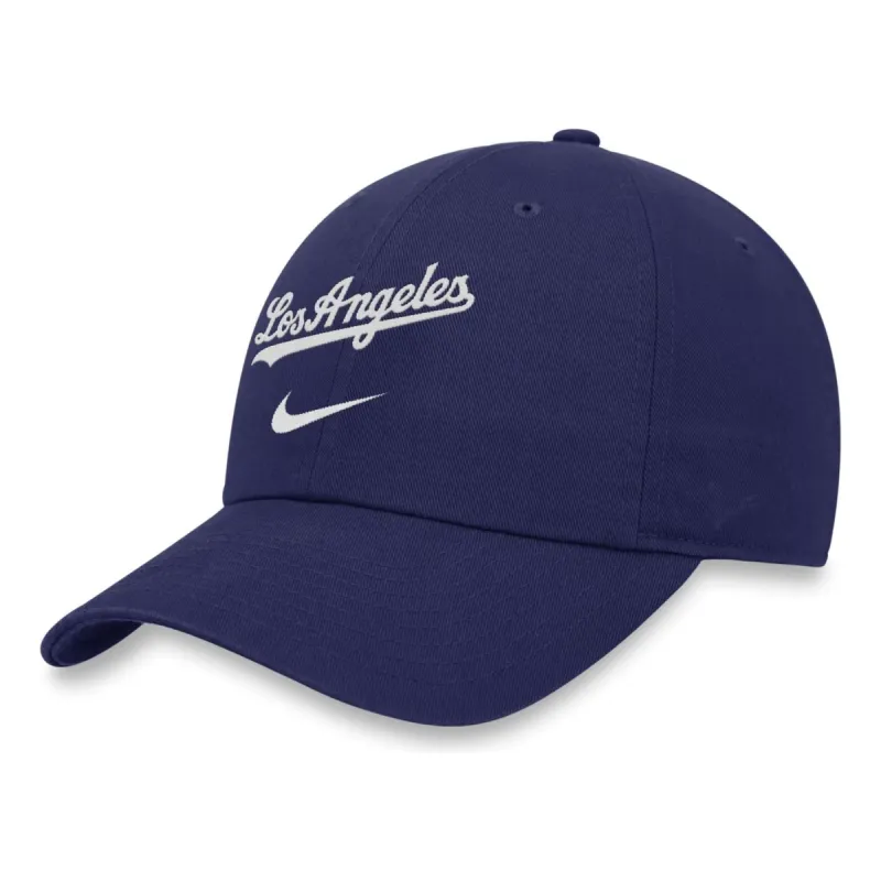 Nike Heritage 86 Wordmark Swoosh MLB Los Angeles Dodgers Adjustable Caps 'Royal Blue' NK124EULD-WM0 sold by KicksCrew