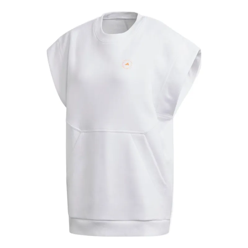 (WMNS) adidas Stella McCartney Muscle Sleeveless Sweatshirt 'White' FU0724 sold by KicksCrew