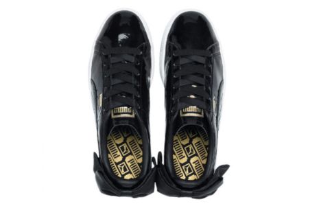 (WMNS) Puma Basket Bow Patent 'Black' 368118-01 sold by KicksCrew