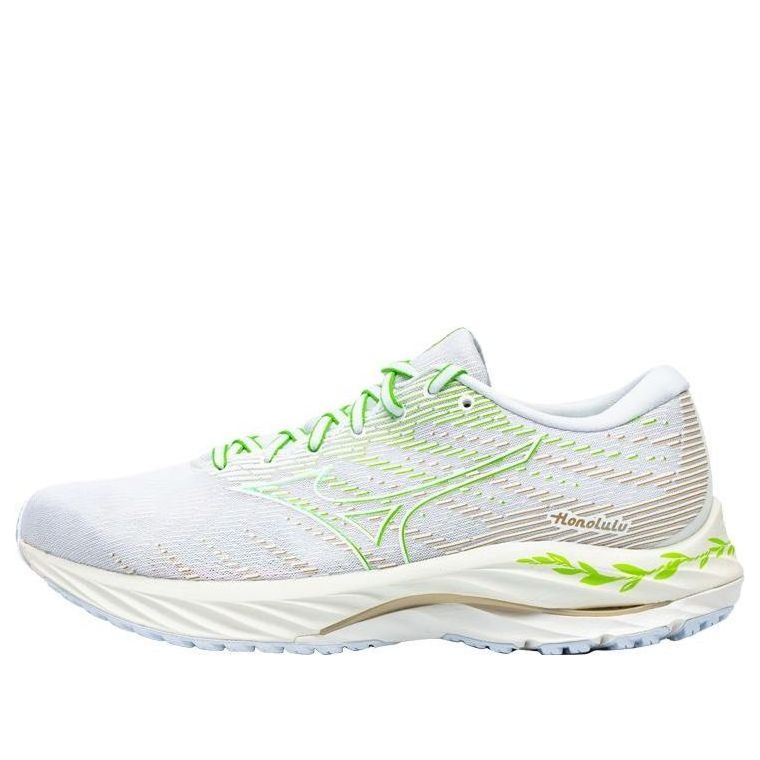 Mizuno Wave Rider 26 Sneakers 'White Green' J1GC225701 sold by KicksCrew
