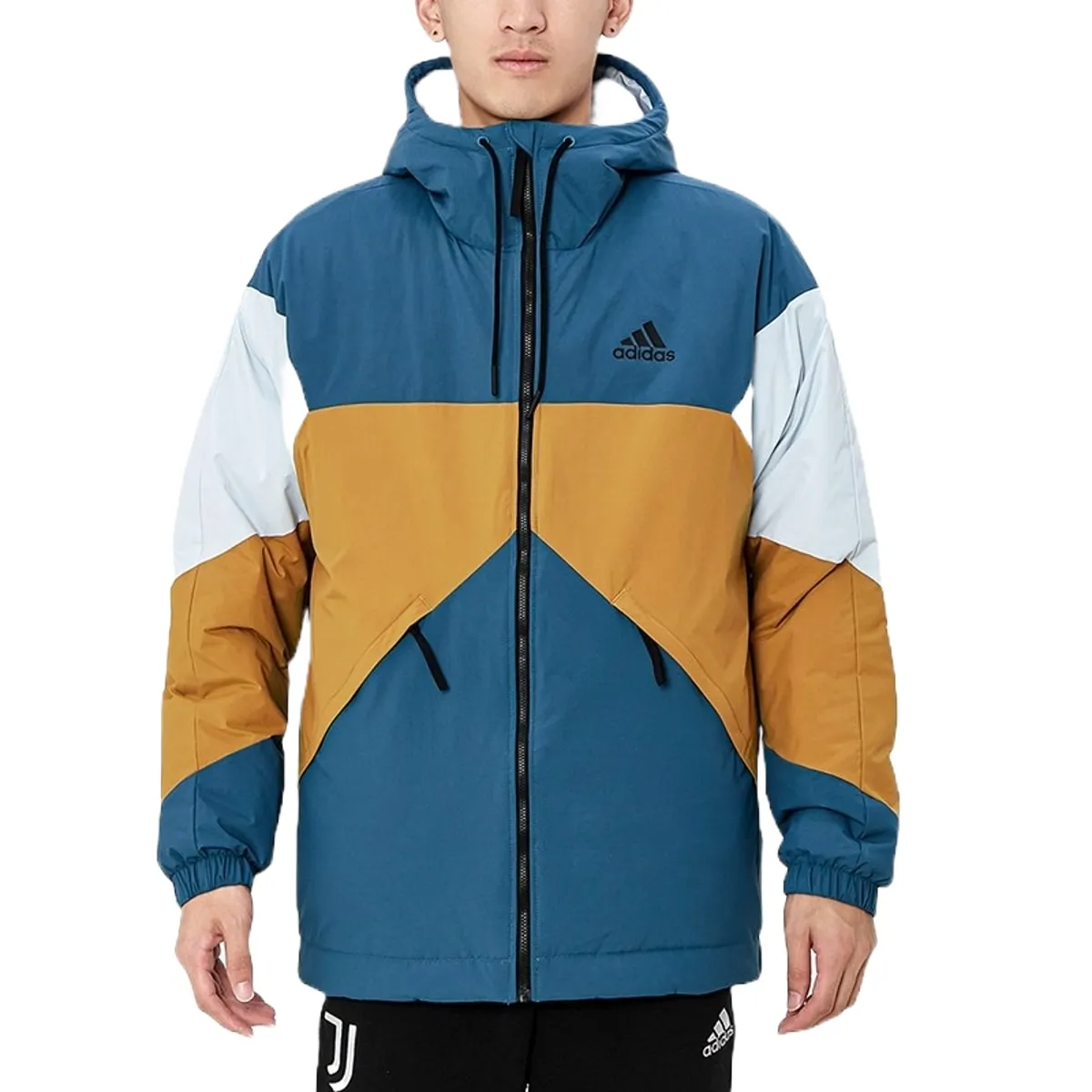 adidas Thermal Back to Sport Jacket 'Teal Brown White' GT7396 sold by KicksCrew product image thumbnail 3