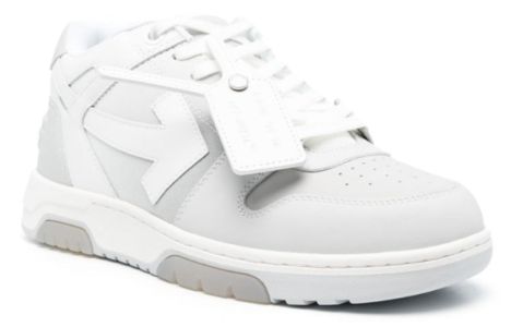 Off-White Out Of Office Low-Top Sneaker 'White Grey' OMIA189S23LEA0020501 sold by KicksCrew