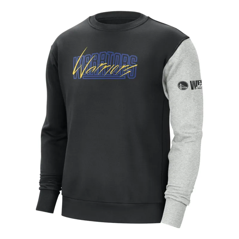 Nike x NBA Golden State Warriors Courtside Sweatshirt 'Black' DR9343-010 sold by KicksCrew