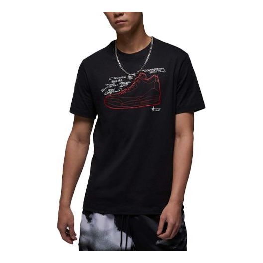 Air Jordan Sneaker T-Shirt 'Black' FN3715-010 sold by KicksCrew