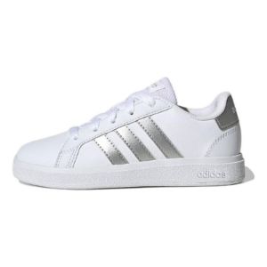 (GS) Adidas Grand Court 2.0 Lifestyle Tennis Shoes 'White Matte Silver' GW6506 sold by KicksCrew