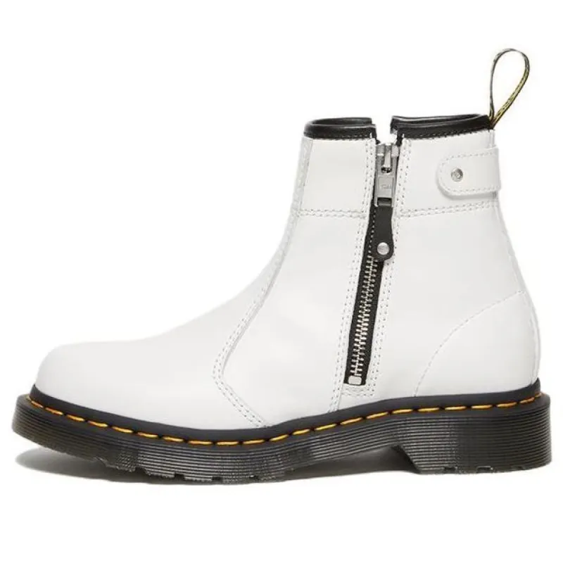 (WMNS) Dr. Martens 2976 Twin Zip Boots 'White' 27618100 sold by KicksCrew