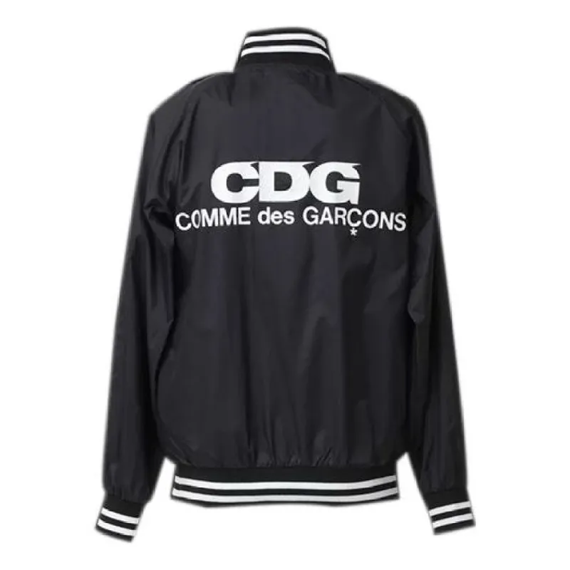 COMME des GARCONS Varsity Jacket 'Black' SZ-J006-051-1 sold by KicksCrew