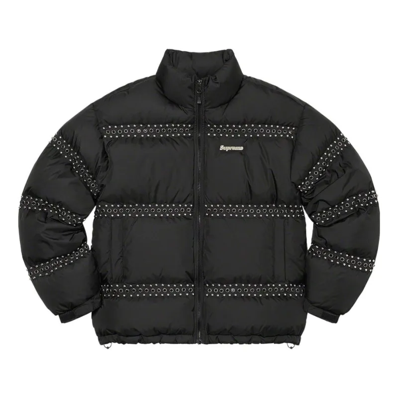Supreme x BB Simon Studded Puffer Jacket 'Black White' SUP-SS22-116 sold by KicksCrew