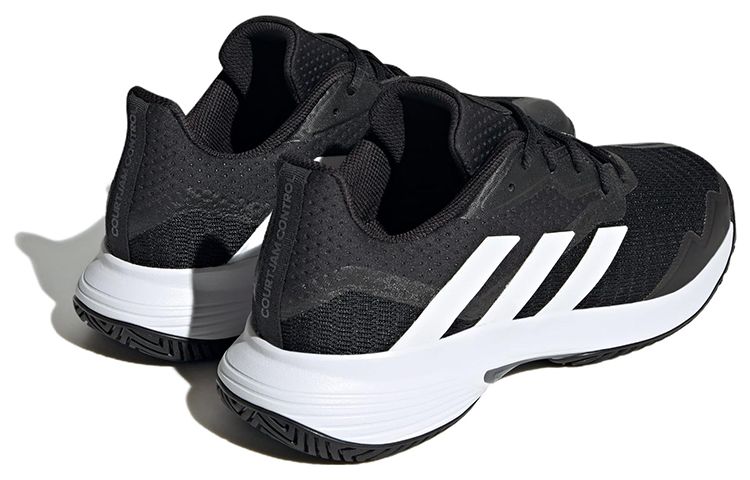 adidas CourtJam Control Tennis Shoes 'Black White' ID1535 sold by KicksCrew product image thumbnail 4