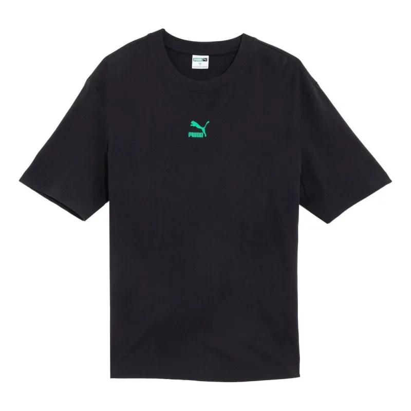 PUMA Classic Graphics T-shirt 'Black' 630111-01 sold by KicksCrew